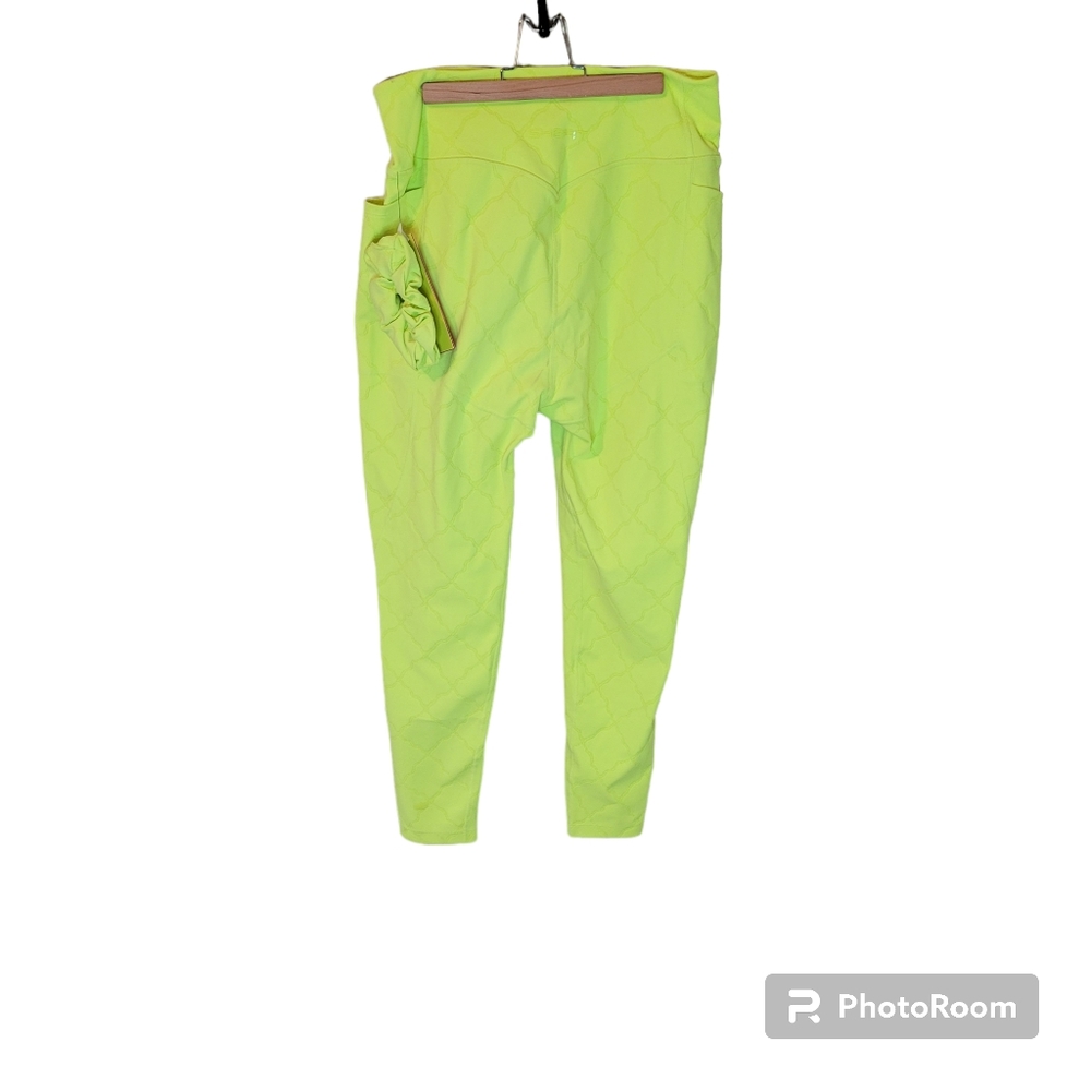 SHEFIT neon yellow workout jogger pants. - Picture 2 of 8